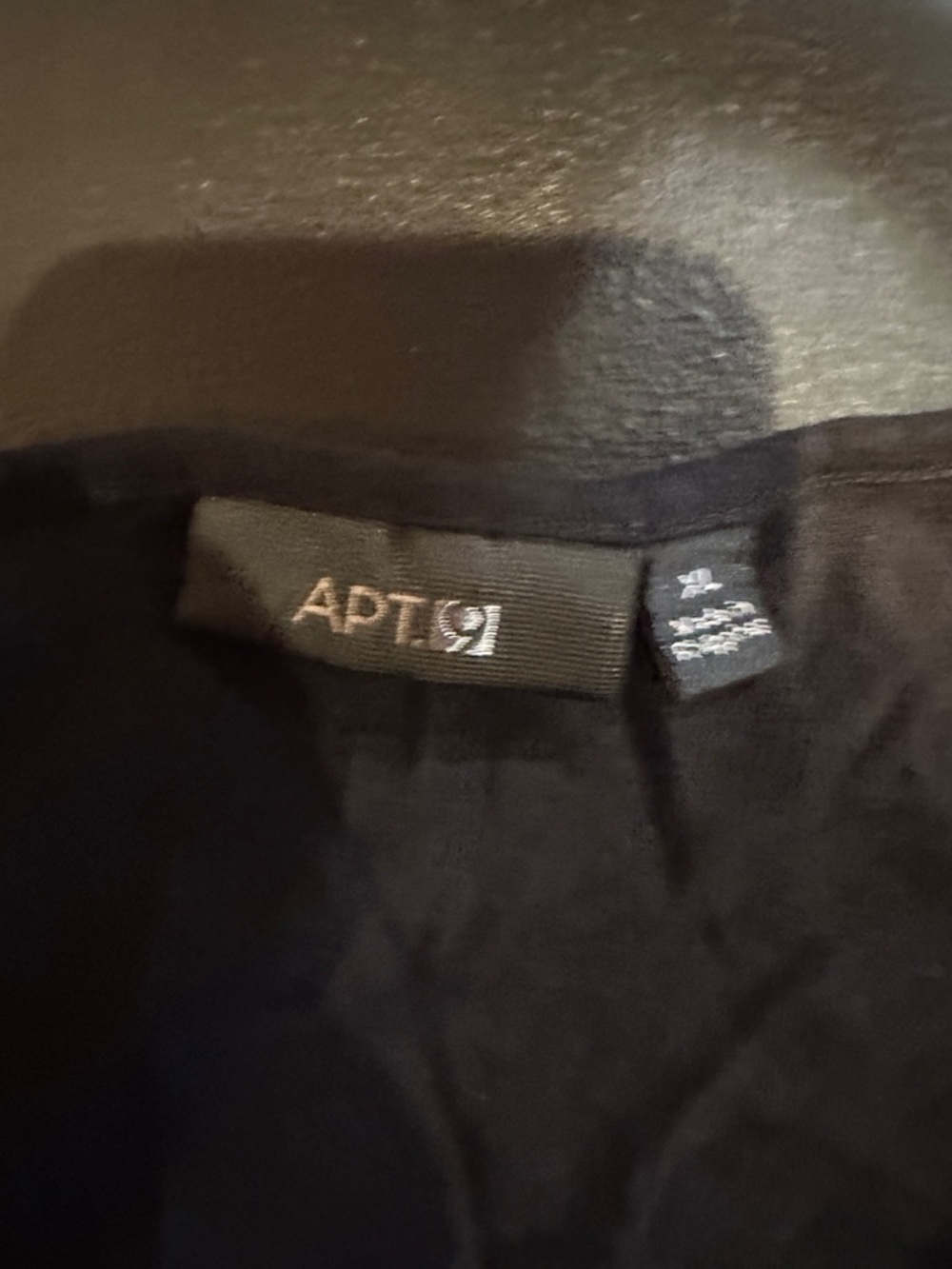 Apt 9 Black short sleeved top